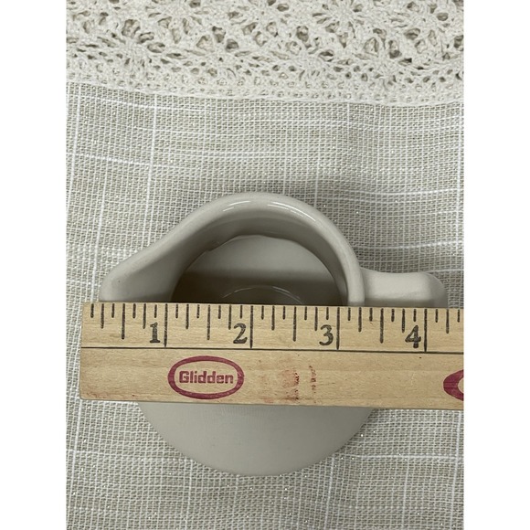 Vtg Homer Laughlin China Creamer Ivory Off-White Lead Free USA Restaurant Ware - Picture 8 of 9